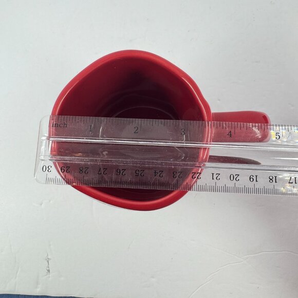 Rae Dunn Silent Night Merry & Bright Red Christmas Mug Set Holiday Coffee Cups - Picture 7 of 7